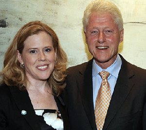 Kristin Oblander and President Bill Clinton