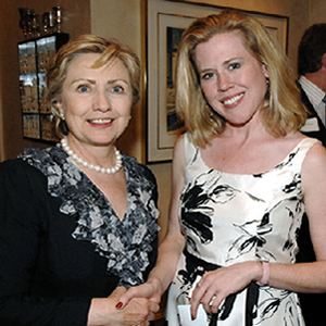 Kristin Oblander and Secretary of State Hillary Clinton