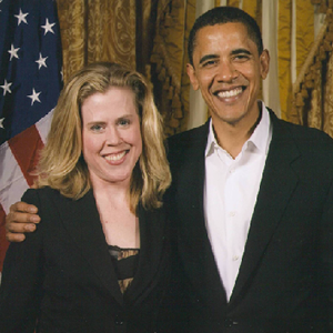 Kristin Oblander and President Barack Obama
