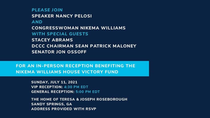 Reception Benefitting the Nikema Williams House Victory Fund @ The Home of Teresa & Joe Roseborough