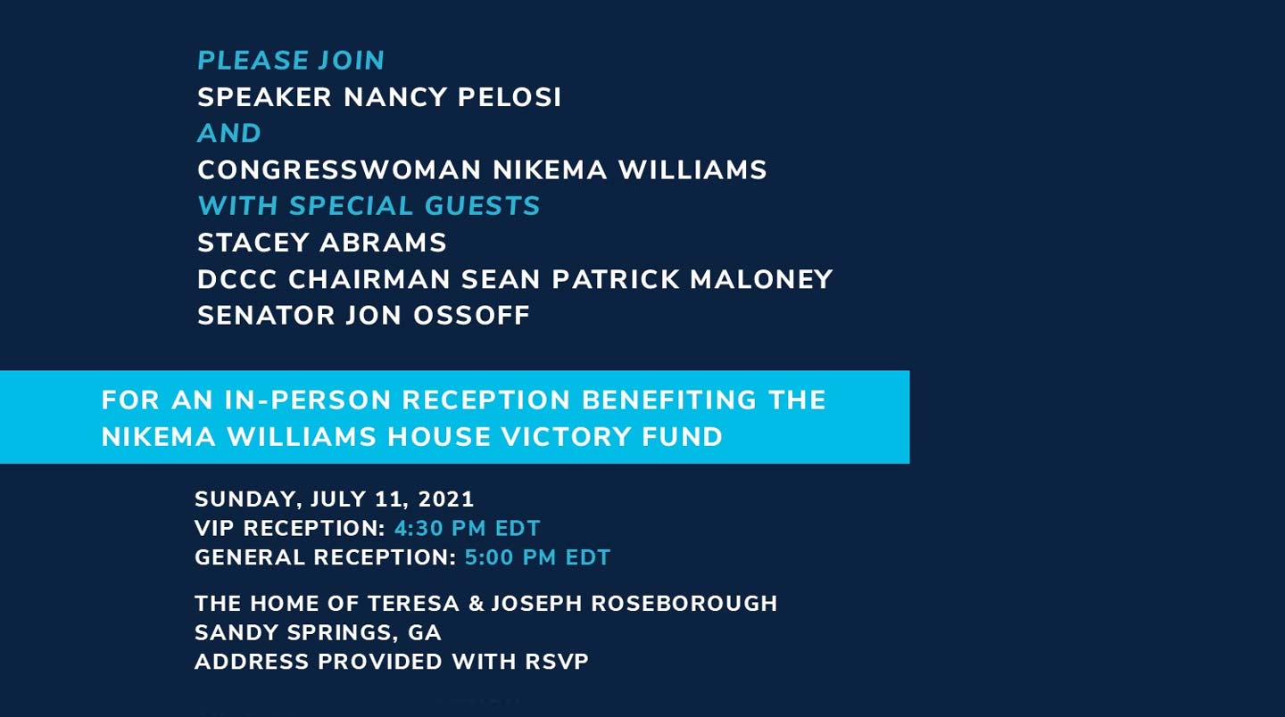 Nikema Williams Nancy Pelosi Fundraiser